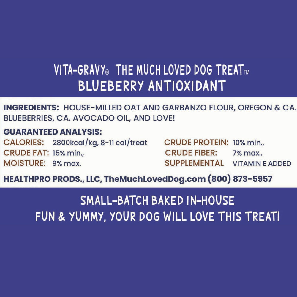 Healthpro Prods Much-Loved Dog: dos bolsas de golosinas arándano para entrenamiento diario.