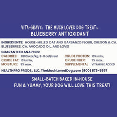 Healthpro Prods Much-Loved Dog: dos bolsas de golosinas arándano para entrenamiento diario.
