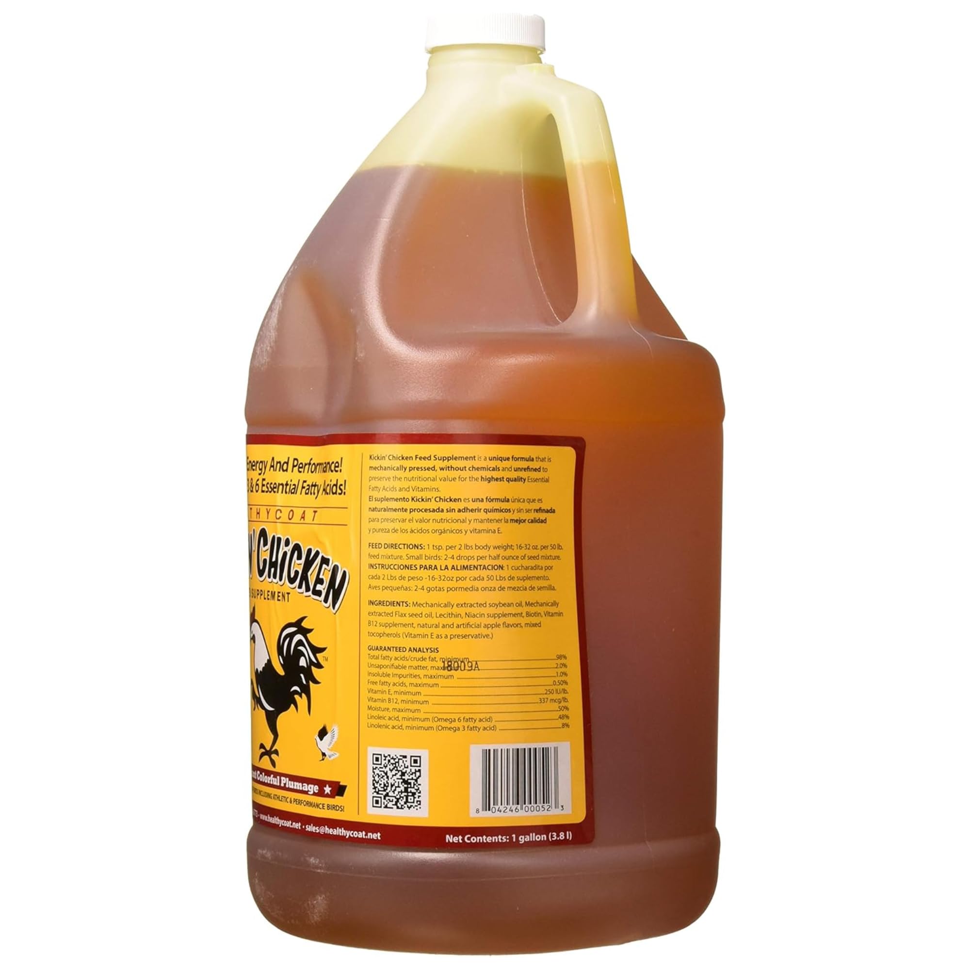 Healthy Coat Kickin' Chicken Feed Suplemento mejora la calidad de los huevos gracias a Omega.