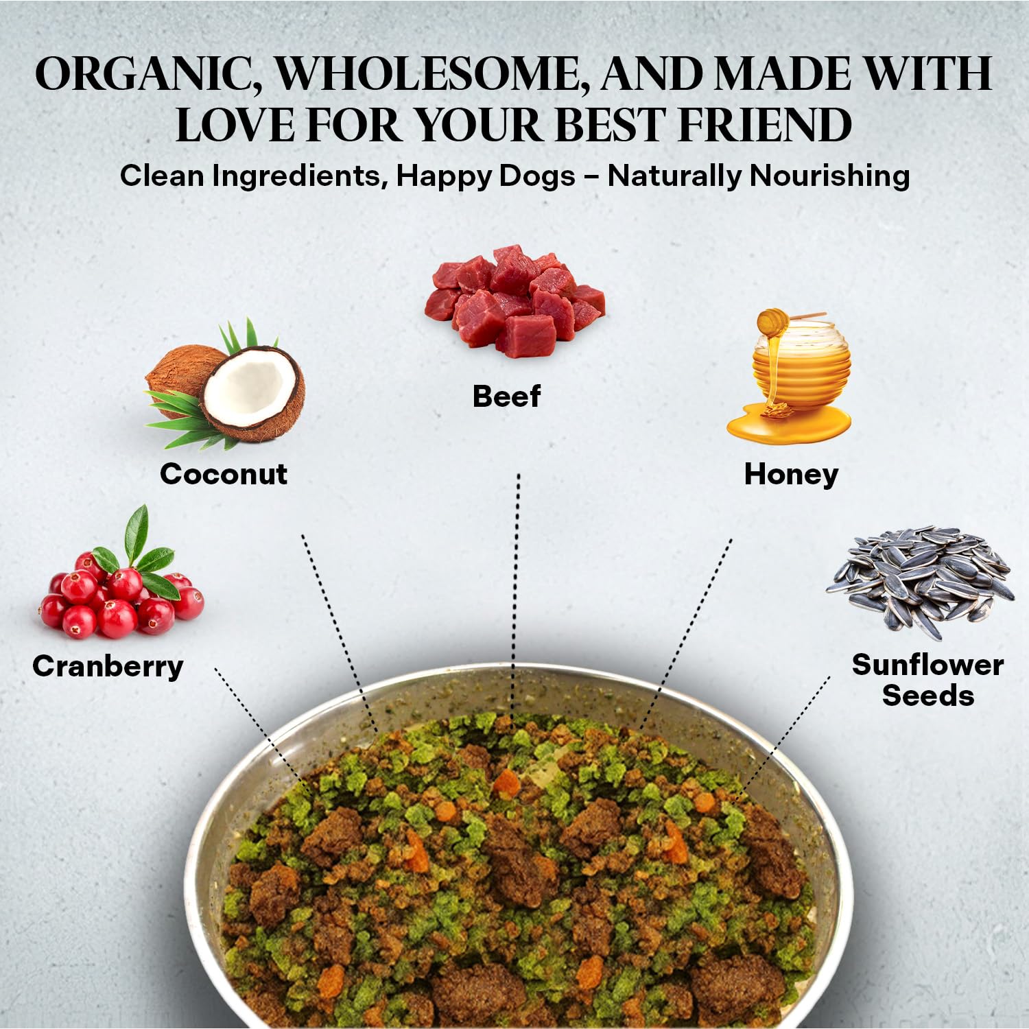 Healthy Dogma PetMix Cena de Res ofrece proteína alta para músculos.