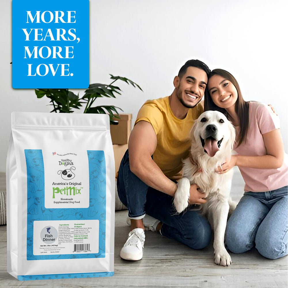 Healthy Dogma PetMix Fish Dinner, presentación de 2 libras para dieta.