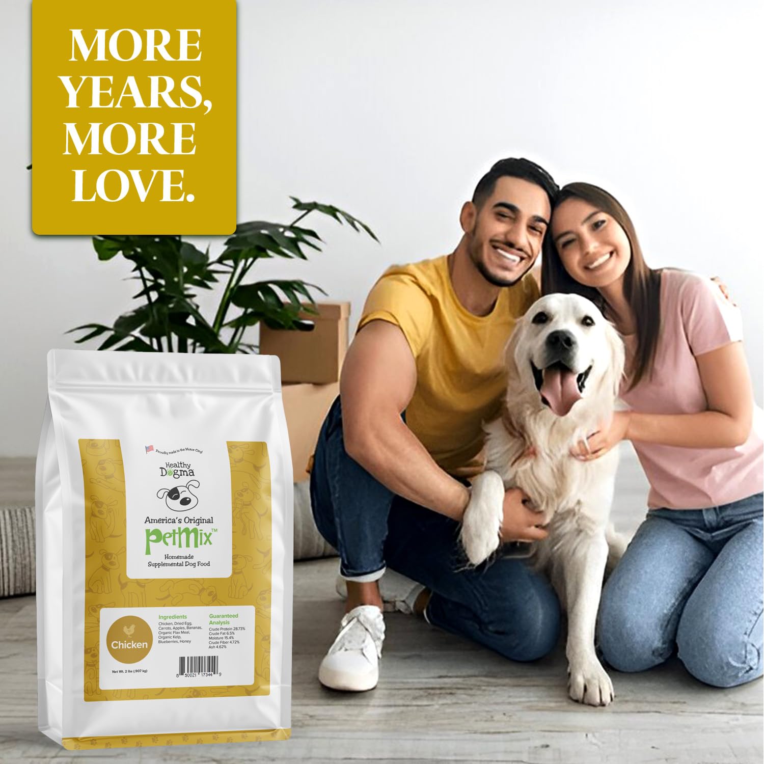 Healthy Dogma PetMix textura deshidratada, fácil de rehidratar.