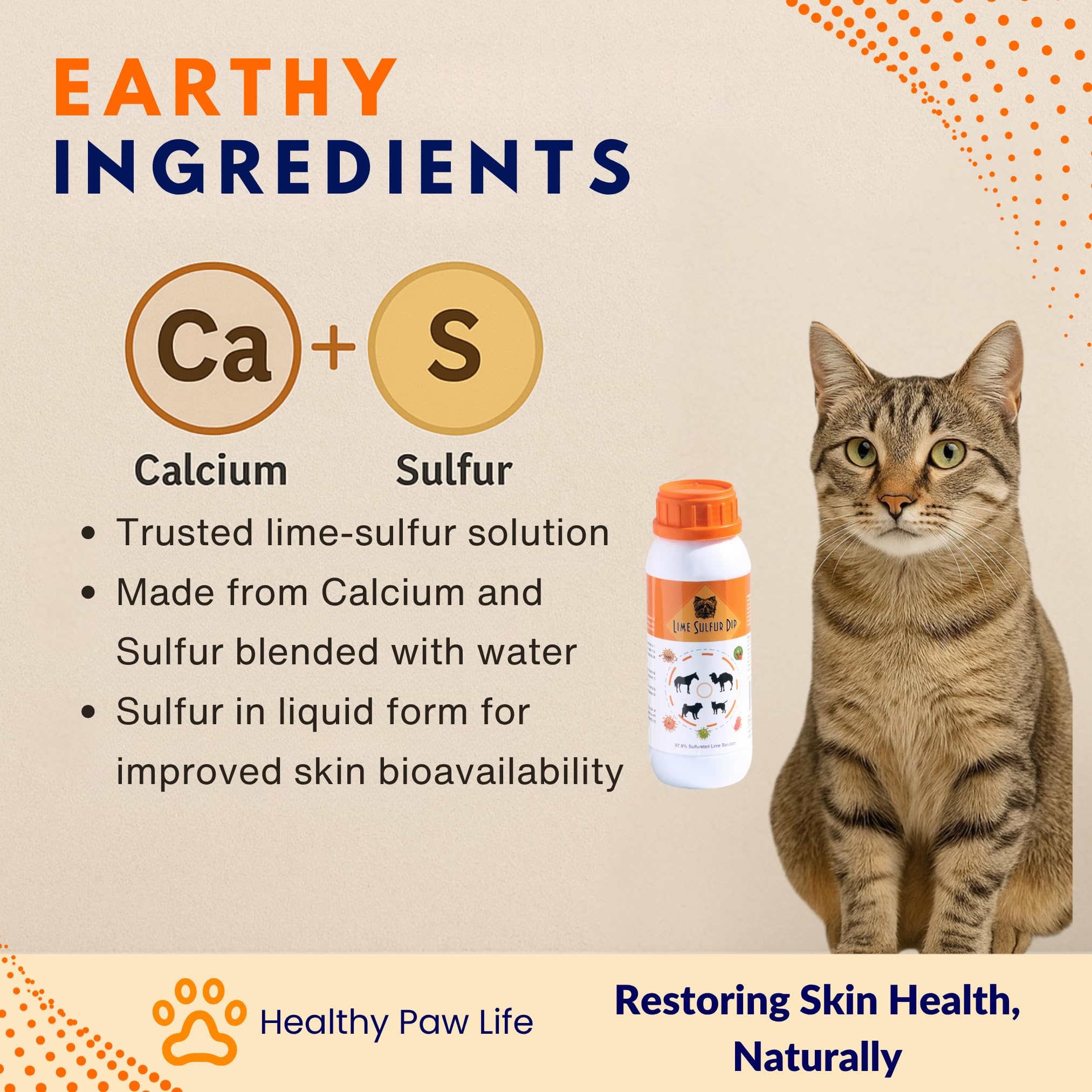 Healthy Paw Life dip azufre lima, calidad superior para consistencia y pureza en cada lote.
