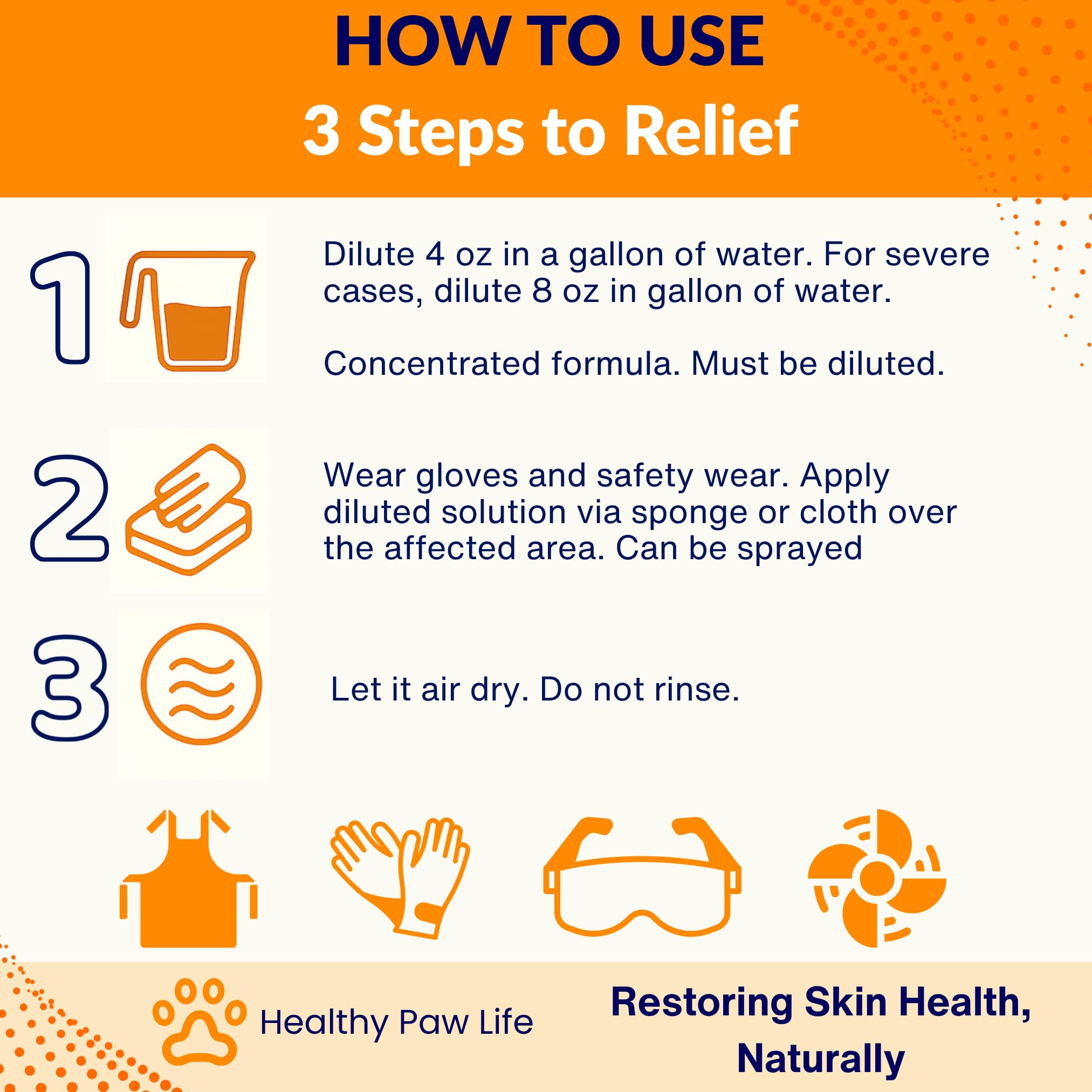 Healthy Paw Life dip azufre lima, pensado para uso profesional en clínicas y refugios.