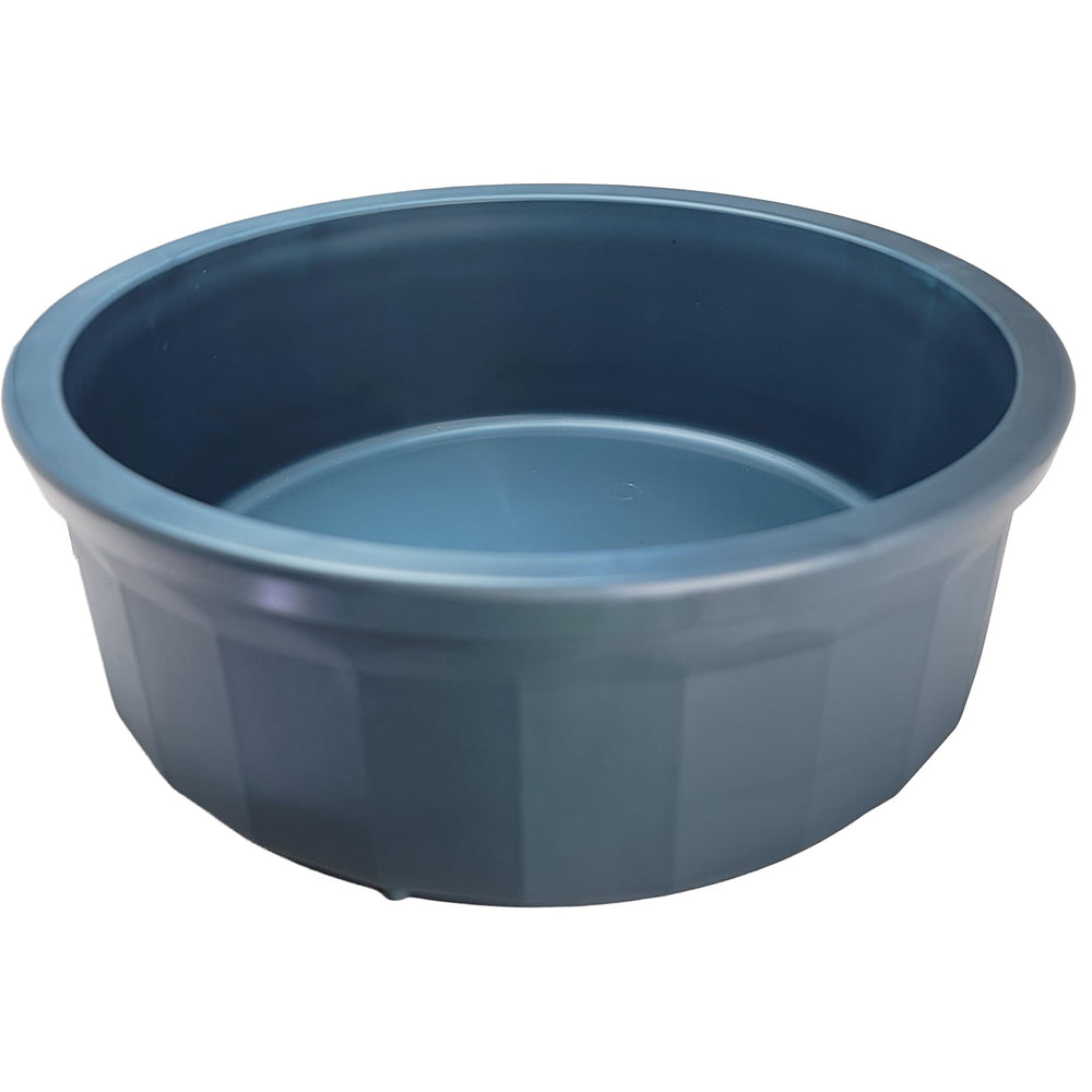 Pet Crock Healthy Surplus cuenco azul duradero para mascotas.