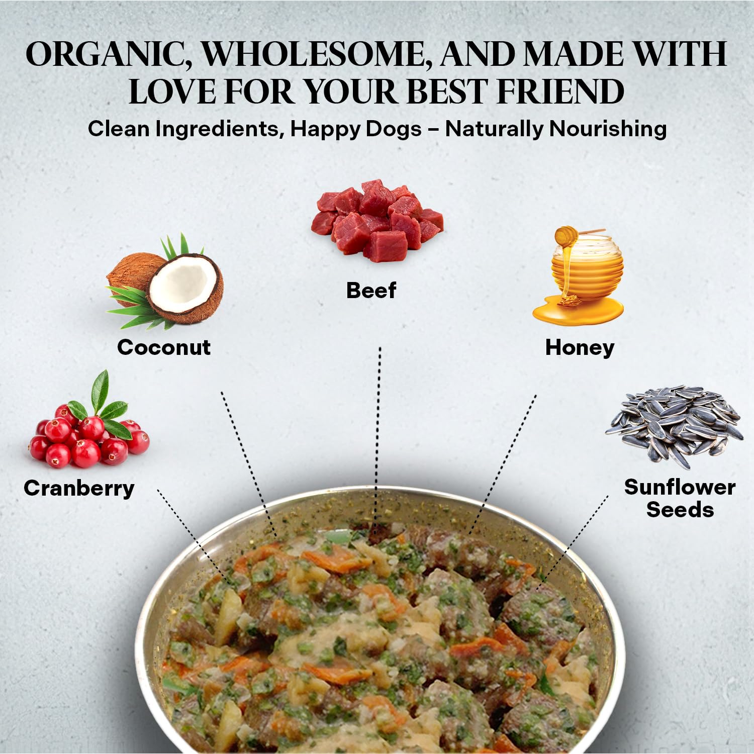 Healthy Dogma PetMix Preparación con agua fácil en 3-5 minutos para cenar reconfortante.