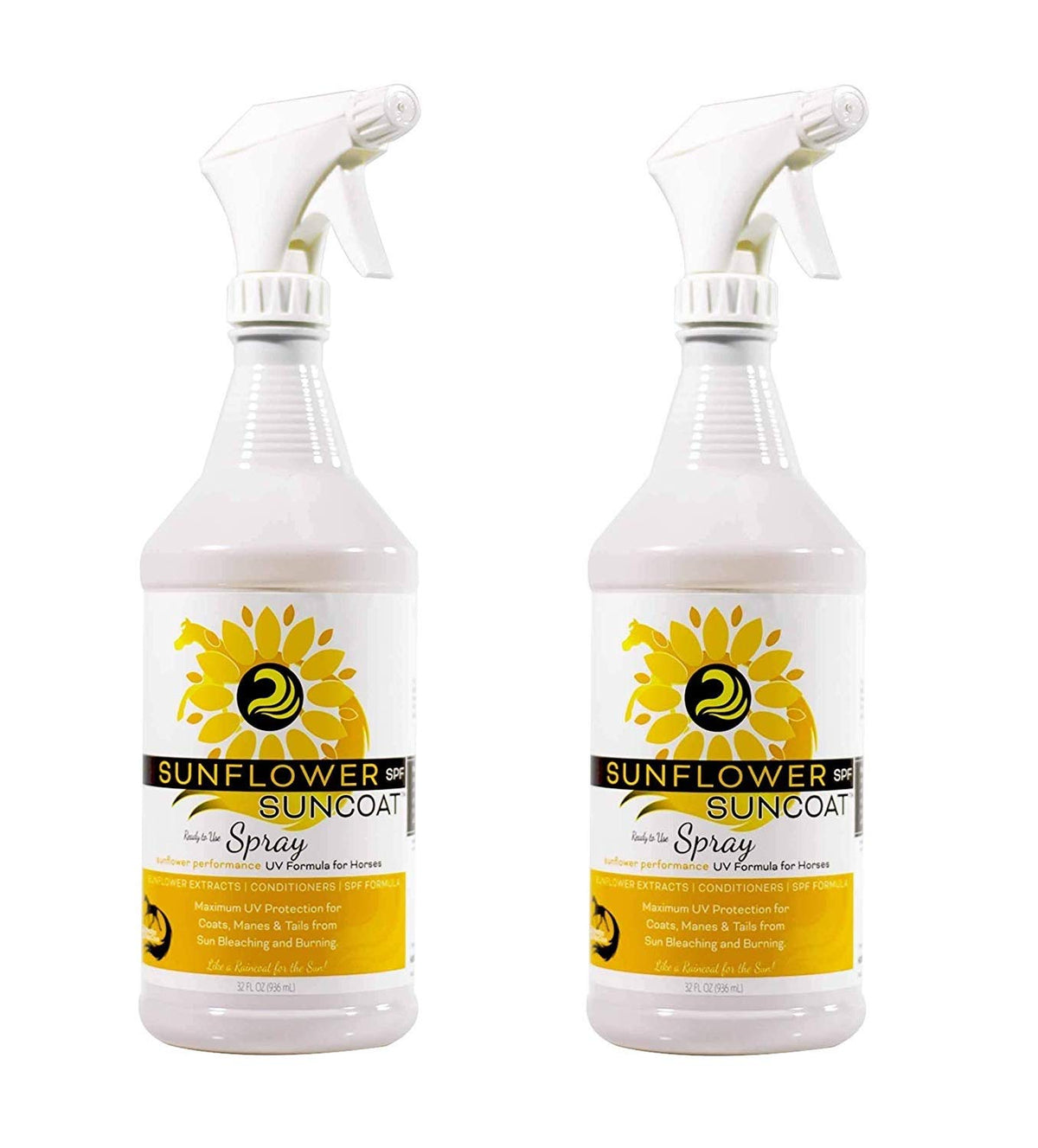 Healthy Haircare Product Sunflower Suncoat SPF: botella con protección UV para el pelaje.