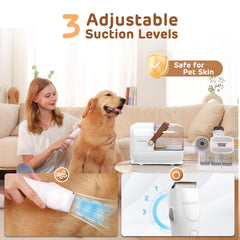 HEAPETS aspiradora 3L para deshedding, limpieza rápida de muebles.