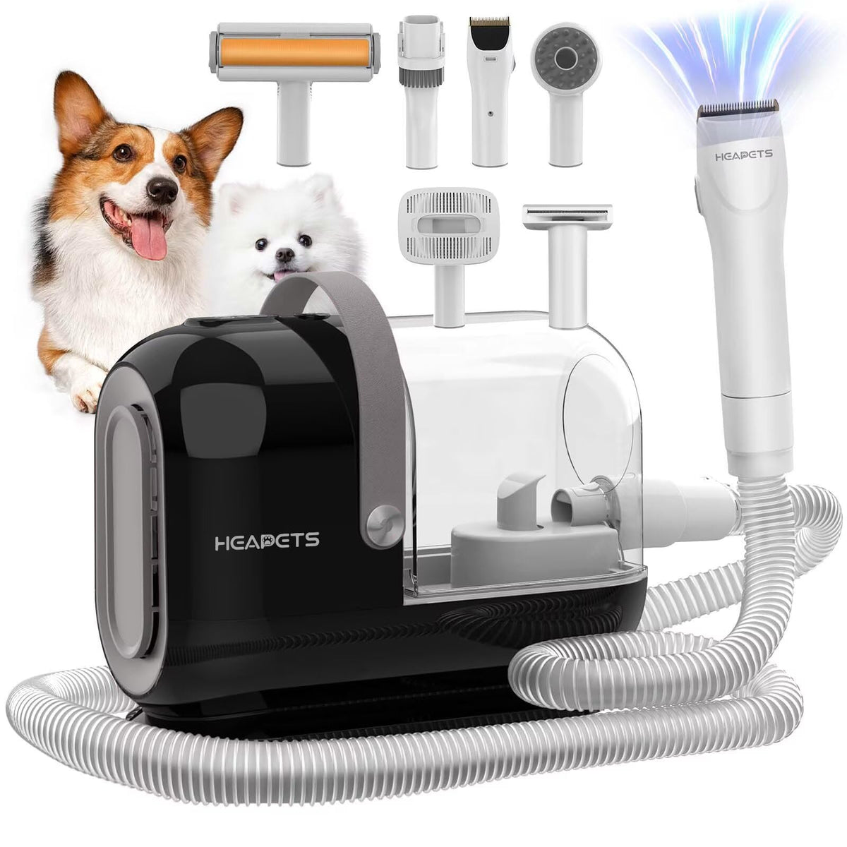 HEAPETS aspiradora 3L con conjunto de herramientas para eliminar pelo en casa.