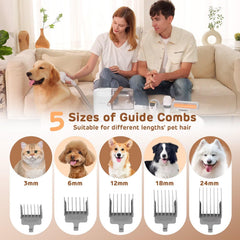 HEAPETS conjunto de 7 herramientas para grooming y deshedding en casa.
