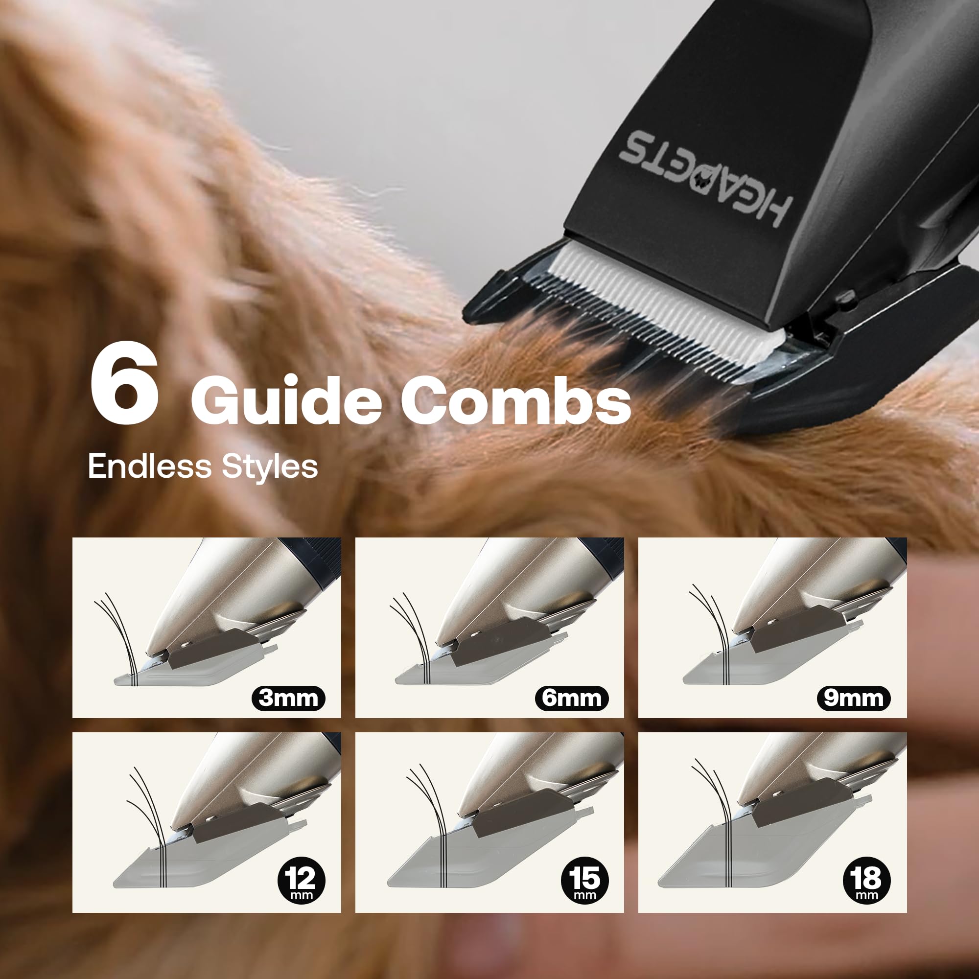 HEAPETS diseño desmontable para limpieza rápida y sencilla bajo agua.