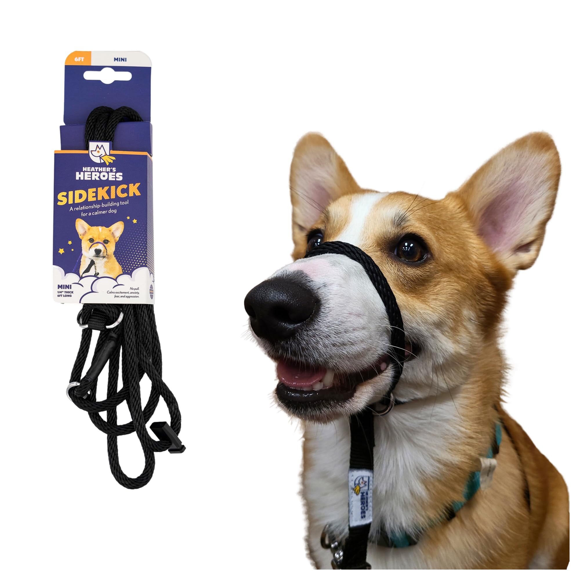 Heather's Heroes The Sidekick empaquetado, guía suave para primeros usos y comodidad del perro.