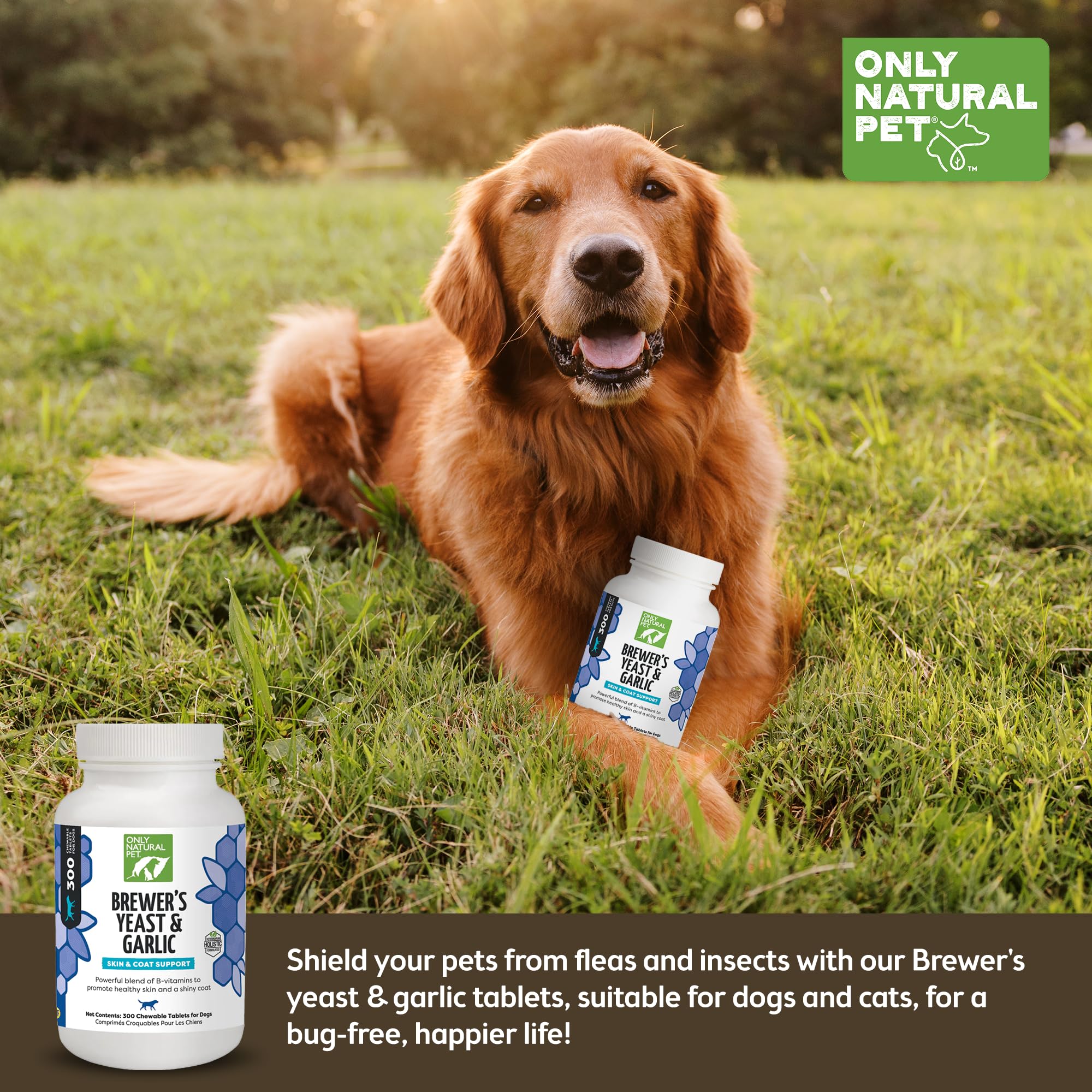 Hecho en EE.UU. por Only Natural Pet, calidad y seguridad.