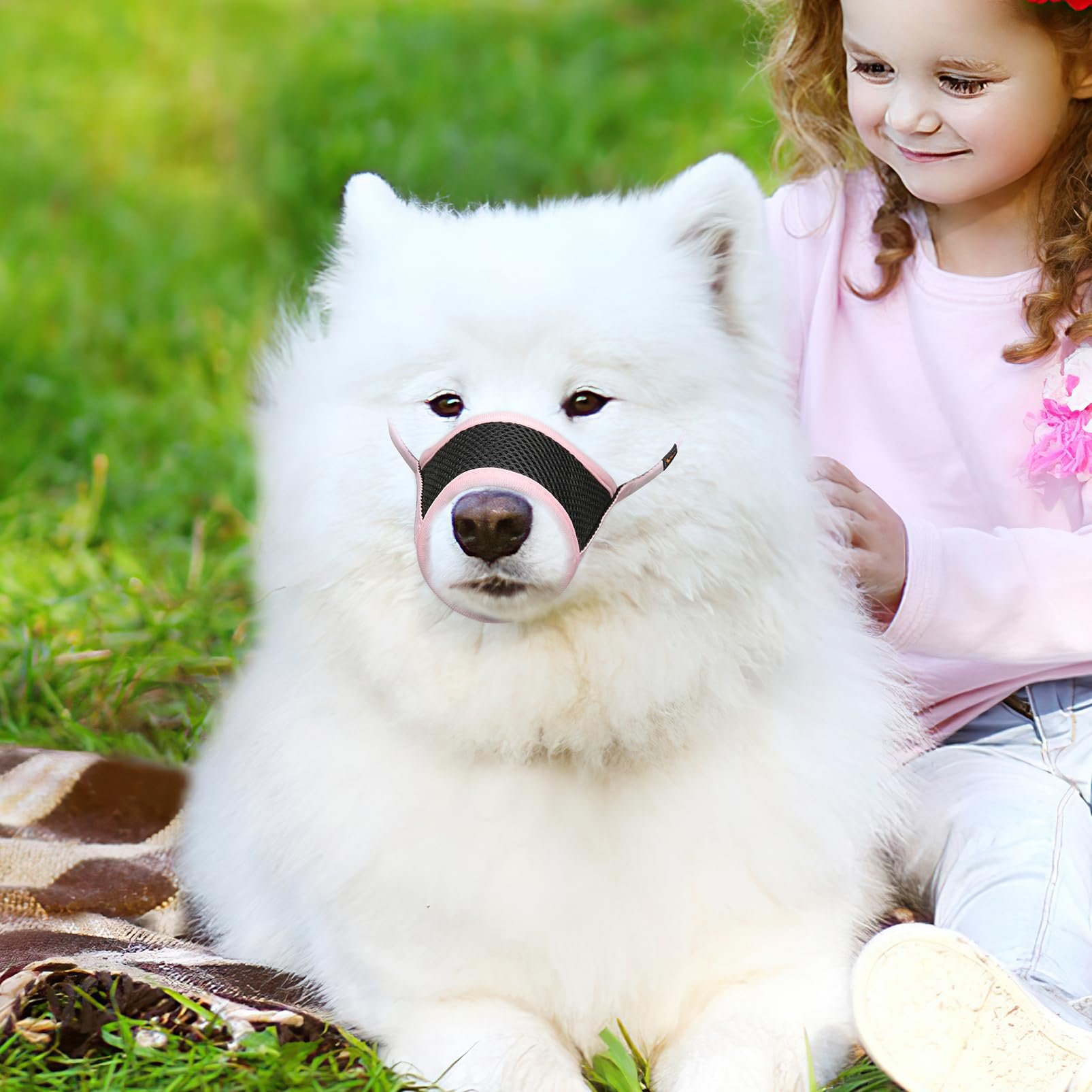 Bozal rosa HEELE en talla S para perros pequeños.