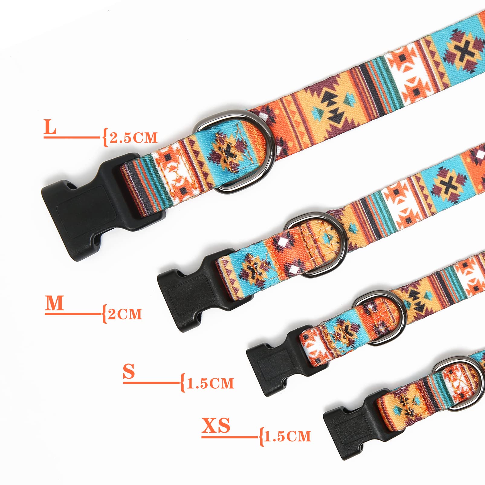 HEELE collar ajustable con deslizador, ideal para varias tallas de perros.