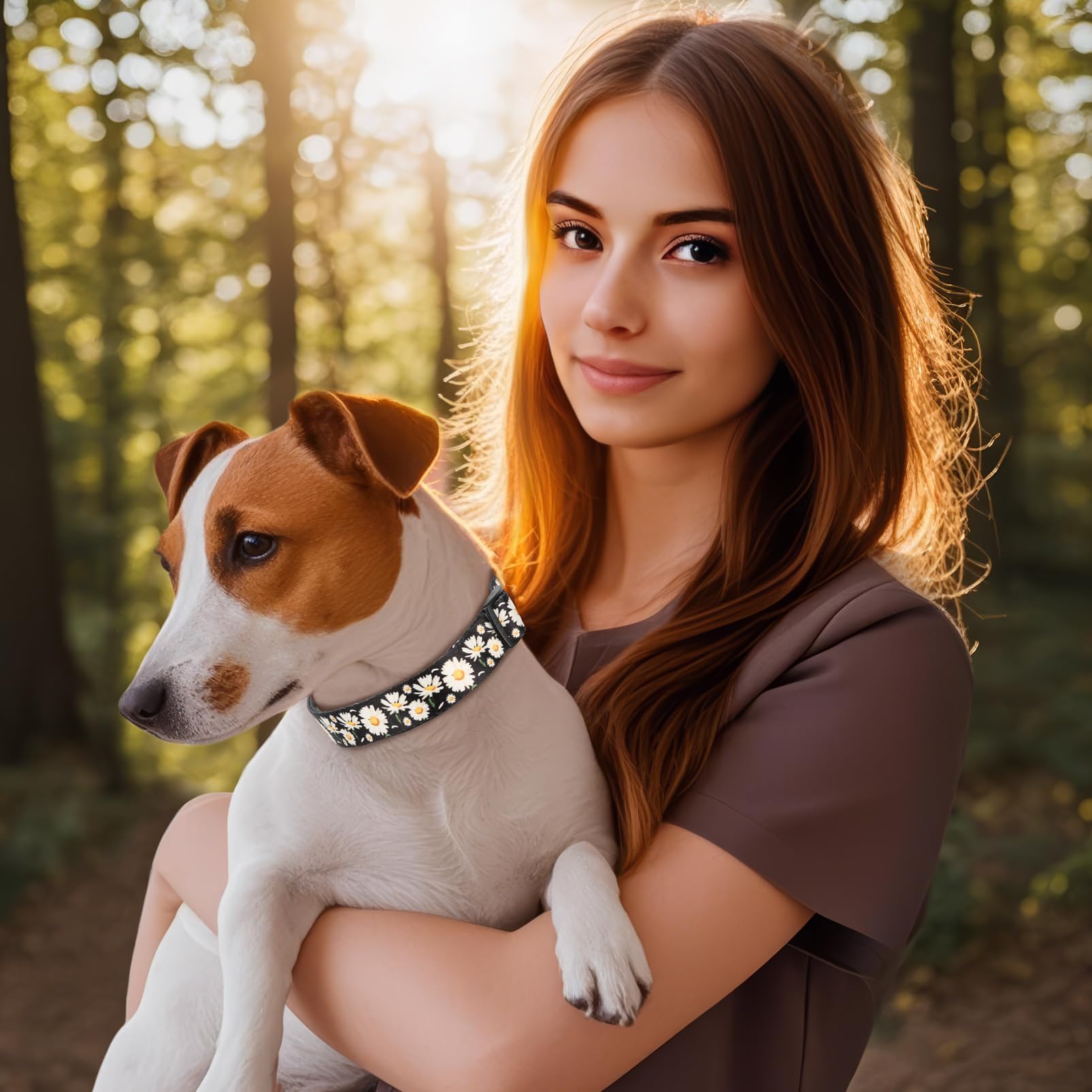 HEELE collar margarita ajuste deslizante para un ajuste cómodo.