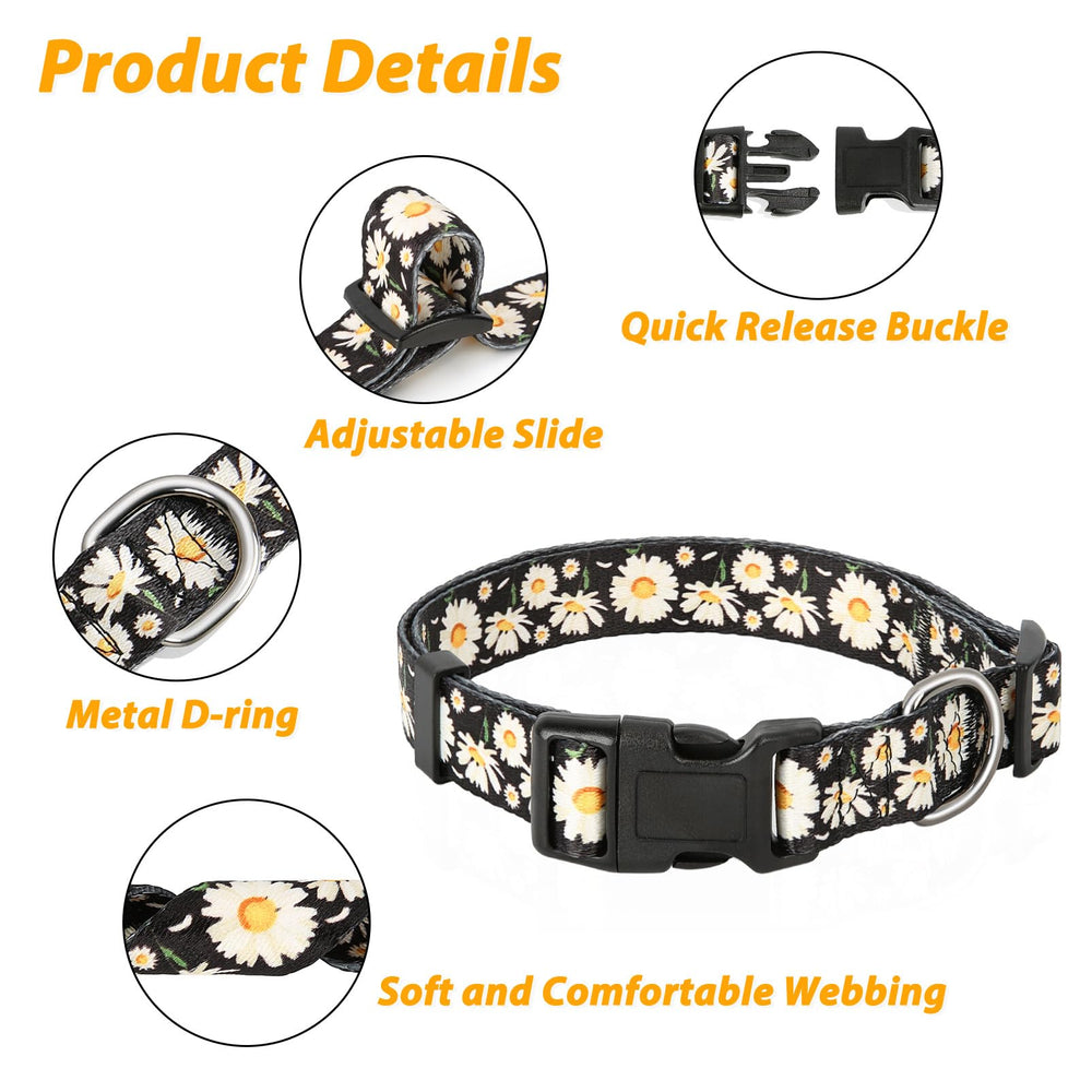 HEELE collar margarita hebilla rápida para ponérselo con seguridad.