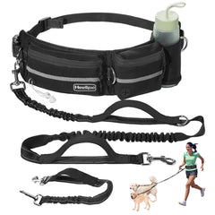 La correa para perro Heellpxi ofrece libertad de manos con control seguro durante caminatas.