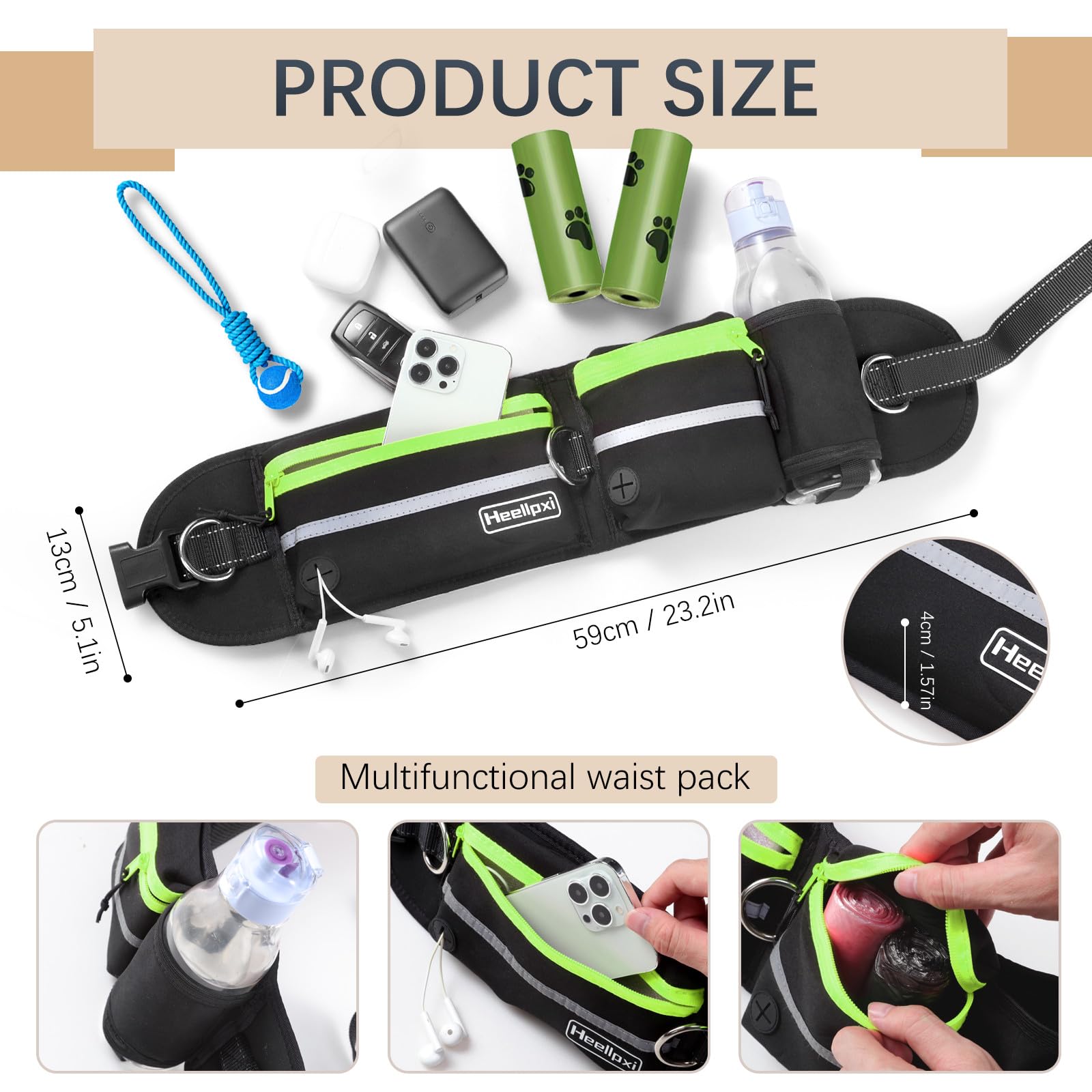 Mango ergonómico antideslizante de Heellpxi para agarre cómodo.