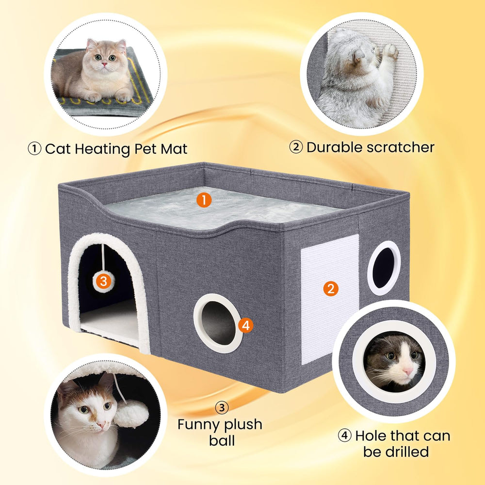 Heeyoo ajuste-temperatura-gatos: control de calor estable para distintas estaciones.