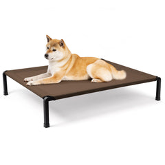 Heeyoo cama elevada para perro con malla Textilene que mantiene al perro fresco