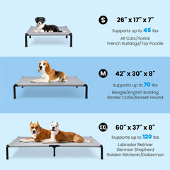 Heeyoo cama de perro elevada a 8,4 pulgadas para mejor circulación de aire.