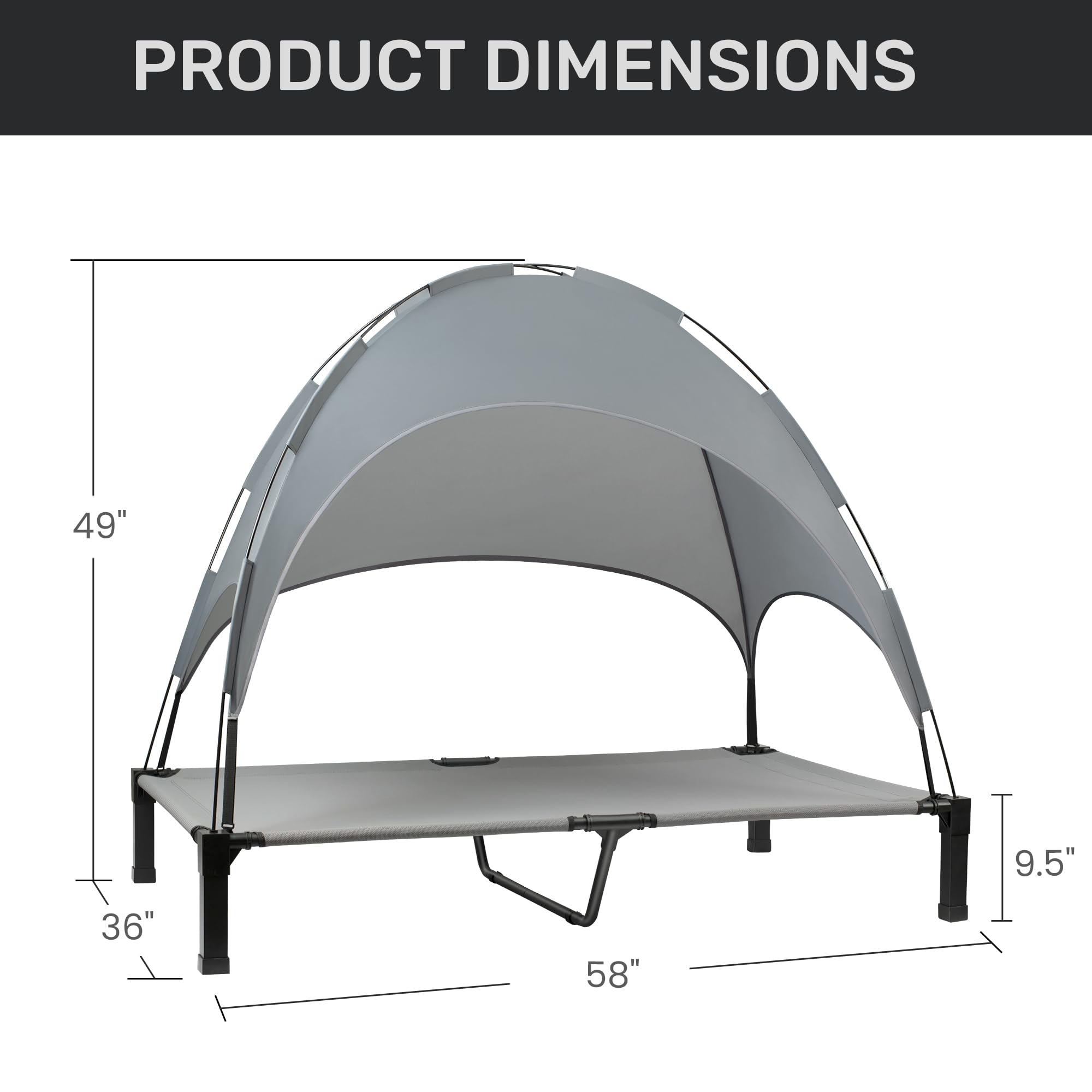 Toldo-desmontable de Heeyoo protege del sol y lluvia cuando estas al aire libre.