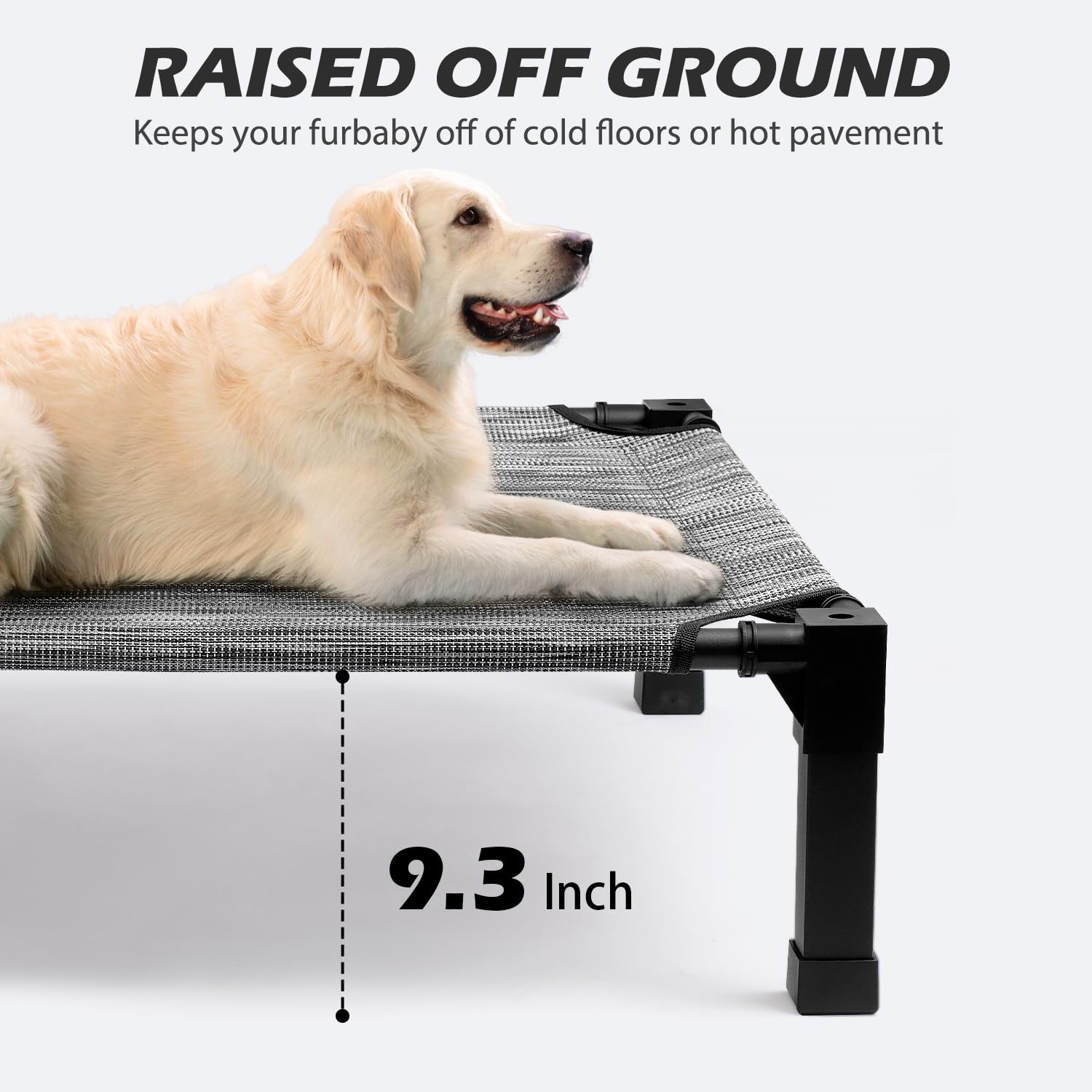 Cama para perro Heeyoo con patas antideslizantes para estabilidad.