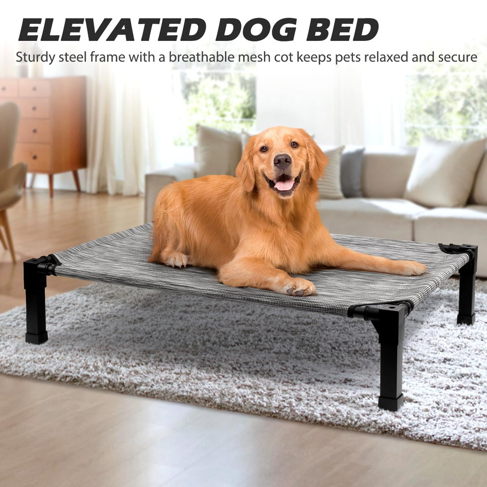 Cama para perro Heeyoo para interior y exterior con ventilación.