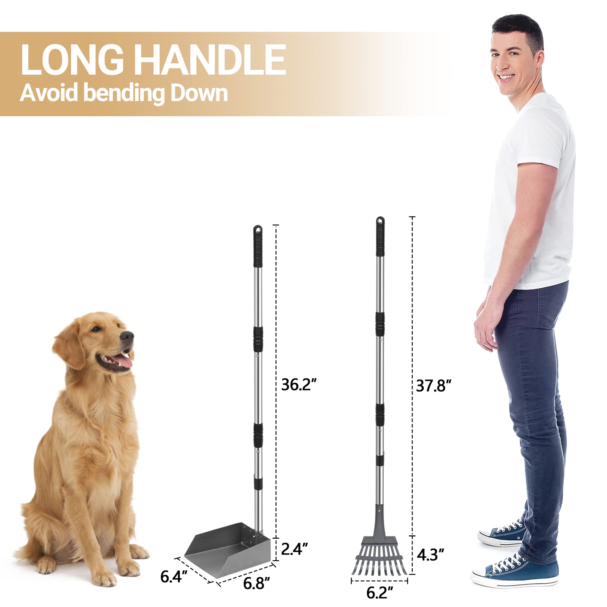 Heeyoo conjunto bandeja heces perro clip enganche: montaje rápido y almacenamiento práctico