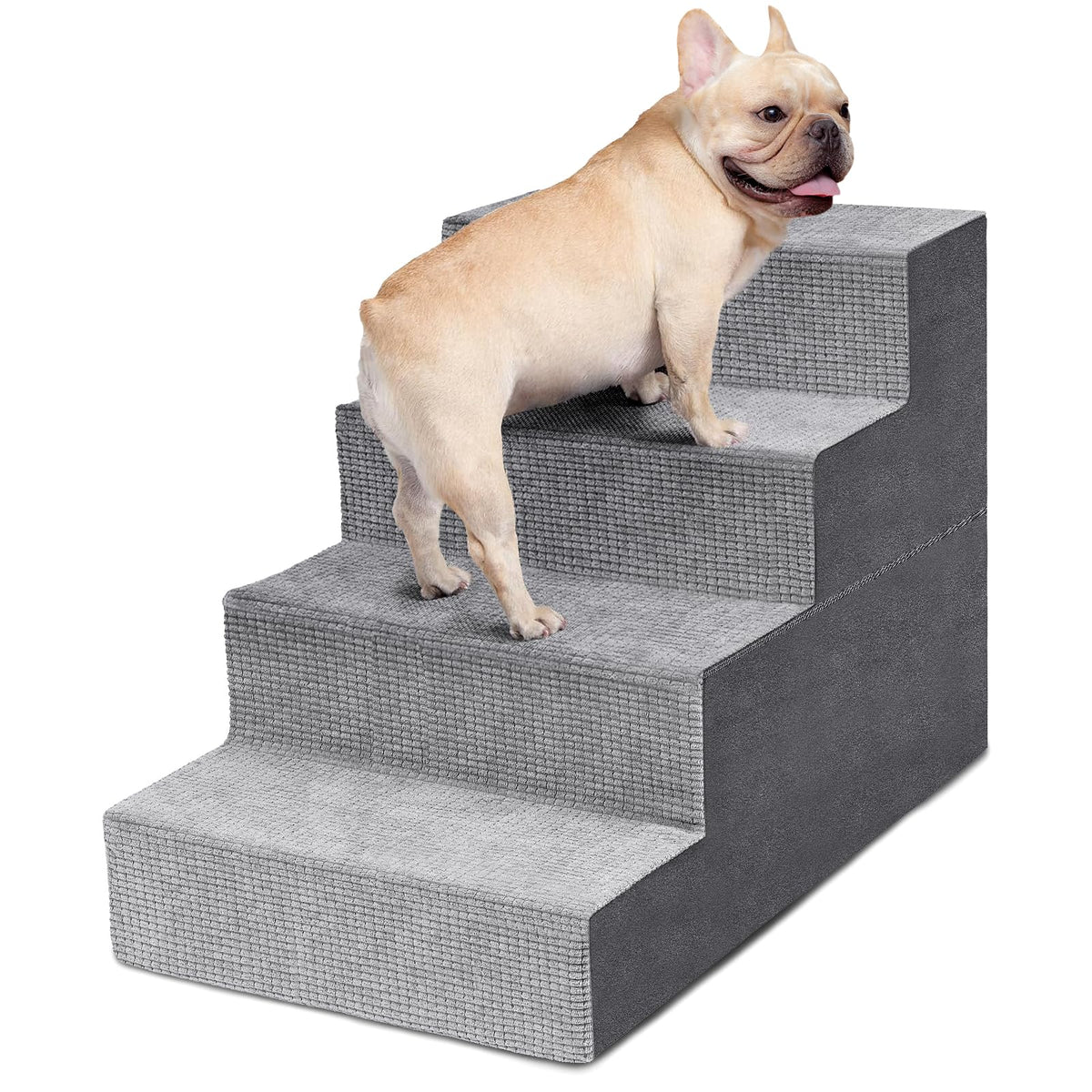 Escaleras Heeyoo de 4 pasos para subir a cama o sofá con seguridad.