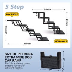 Heeyoo escaleras para perro, altura ajustable para SUV y camión