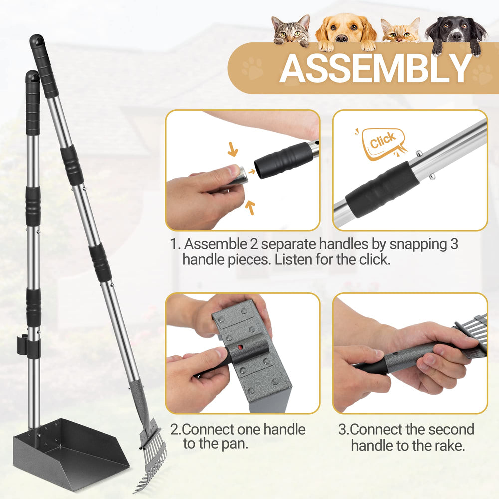 Heeyoo mango extendido ajustable: alcance cómodo para limpieza