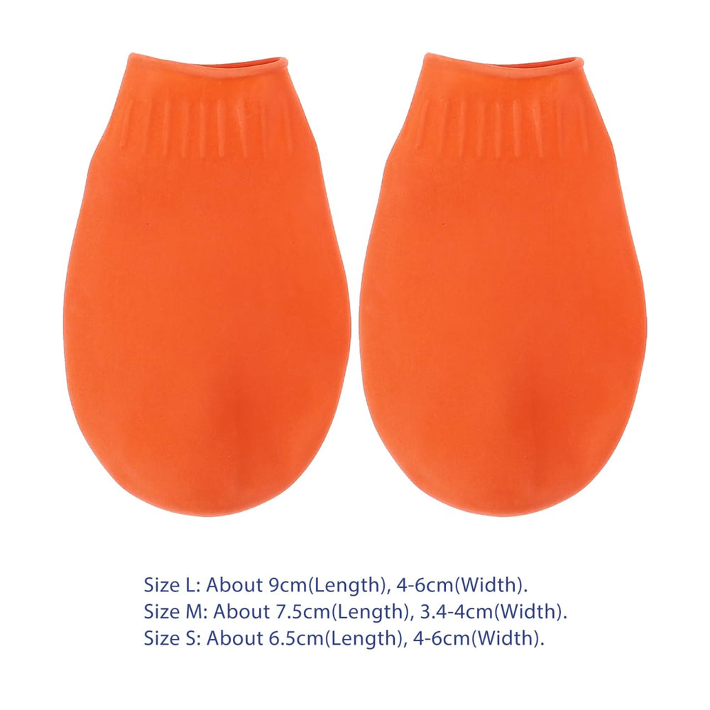 Hemobllo zapato para perro naranja tamaño M; suela antideslizante para superficies mojadas.