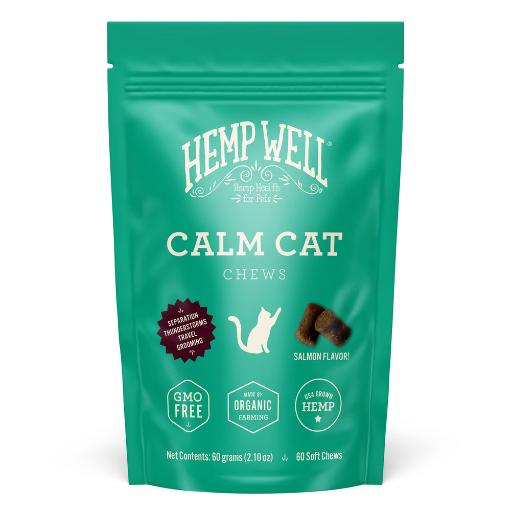 Hemp Well Calm Cat: gomitas suaves para calmar al gato tras situaciones estresantes