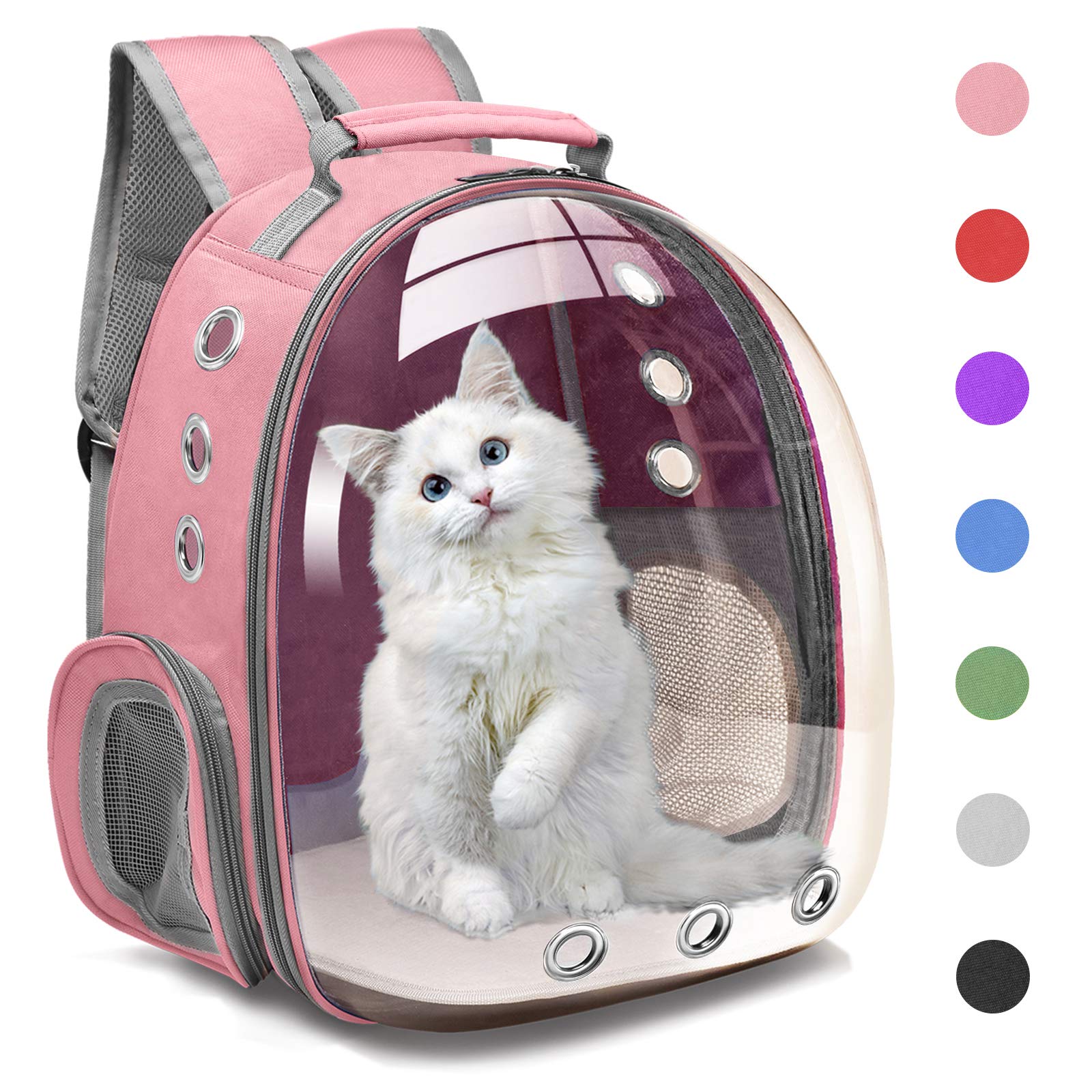 Henkelion cápsula espacial para mascotas con visión amplia y segura en el transporte