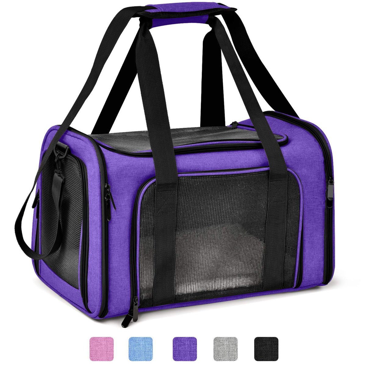Henkelion transportín grande para gatos y perros, ideal para viajes diarios.