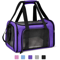 Henkelion transportín grande para gatos y perros, ideal para viajes diarios.