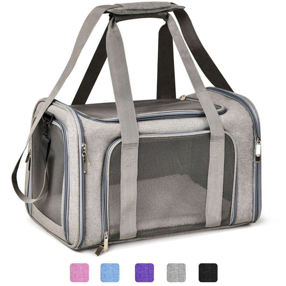 Henkelion transportín grande, vista frontal, ideal para viajes diarios con tu mascota.