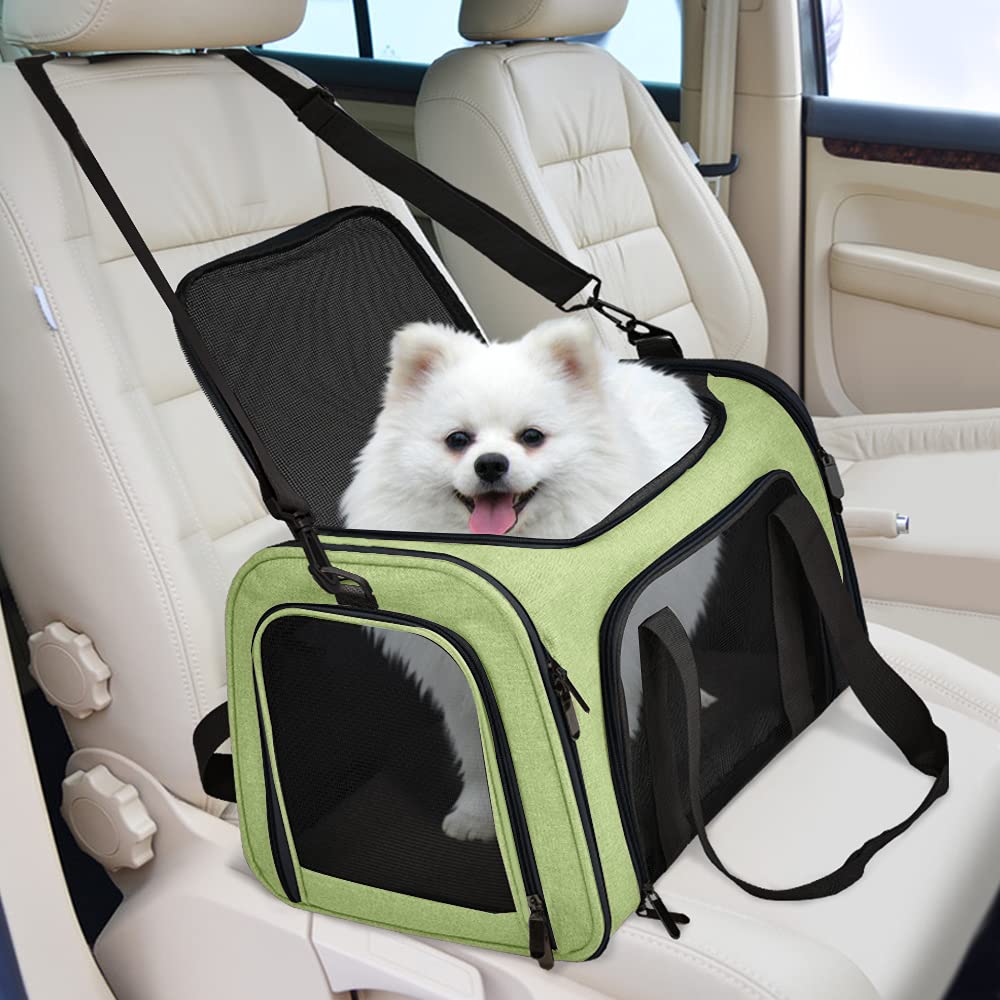Henkelion Transportín para mascotas de hasta 25 lb con espacio adecuado.