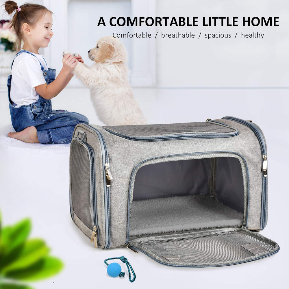 Henkelion transportín para viaje en aerolínea, cómodo para la mascota.