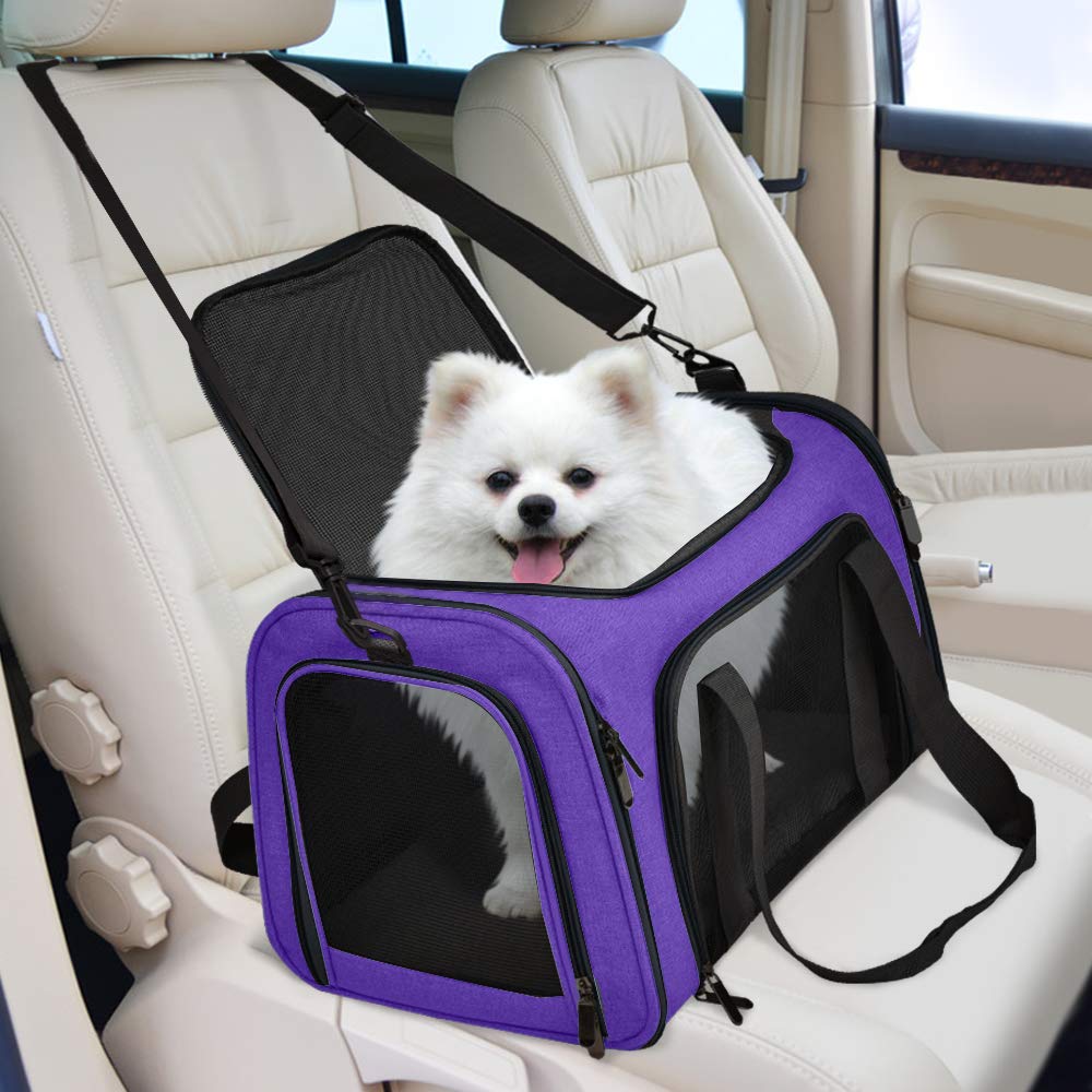 Henkelion transportín para uso en coche, ideal para viajes diarios.