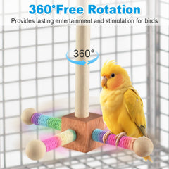 Henyopet juguete para loros mordedor promueve exploración y cuidado del pico.