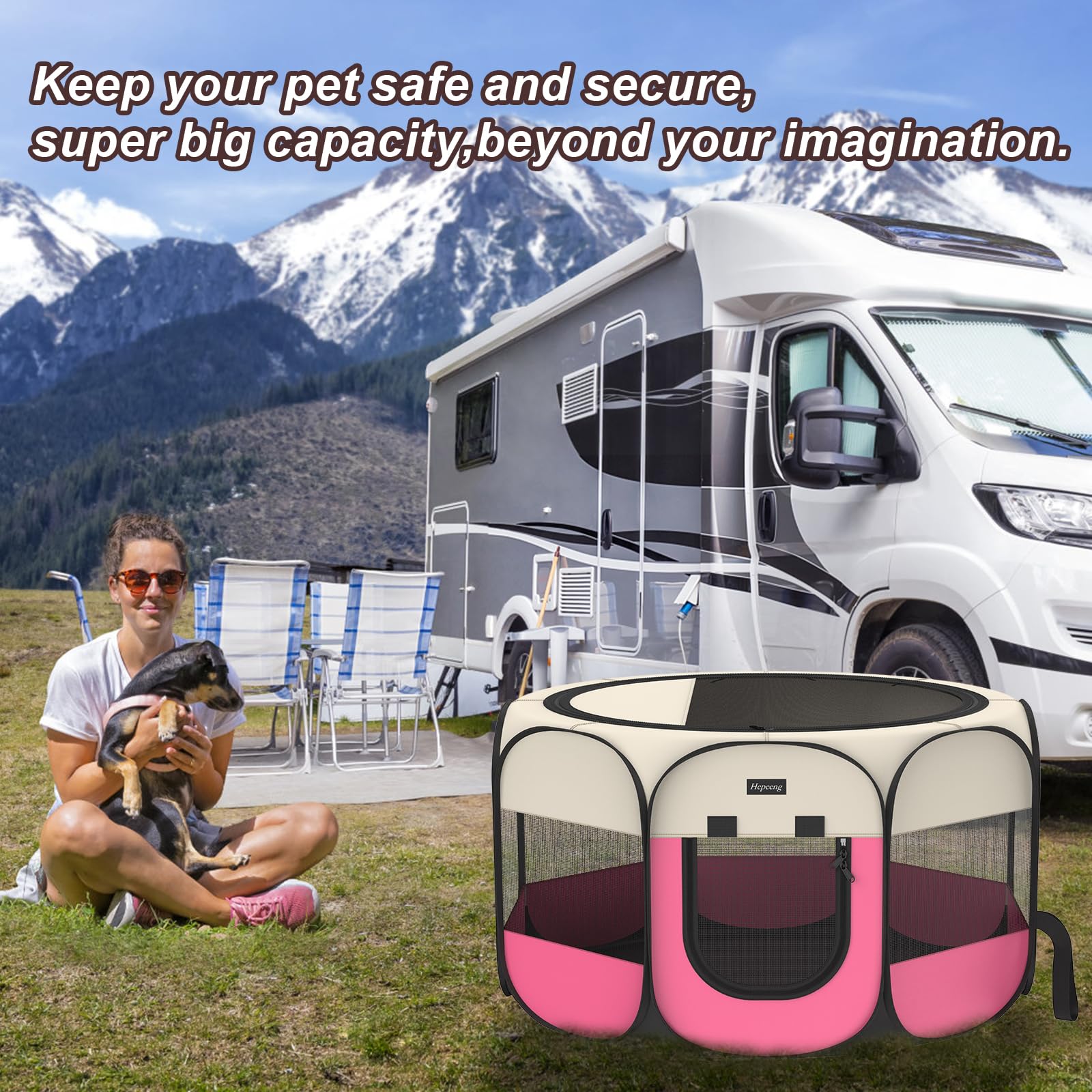 HEPEENG cuenco plegable para mascotas, práctico durante el viaje.