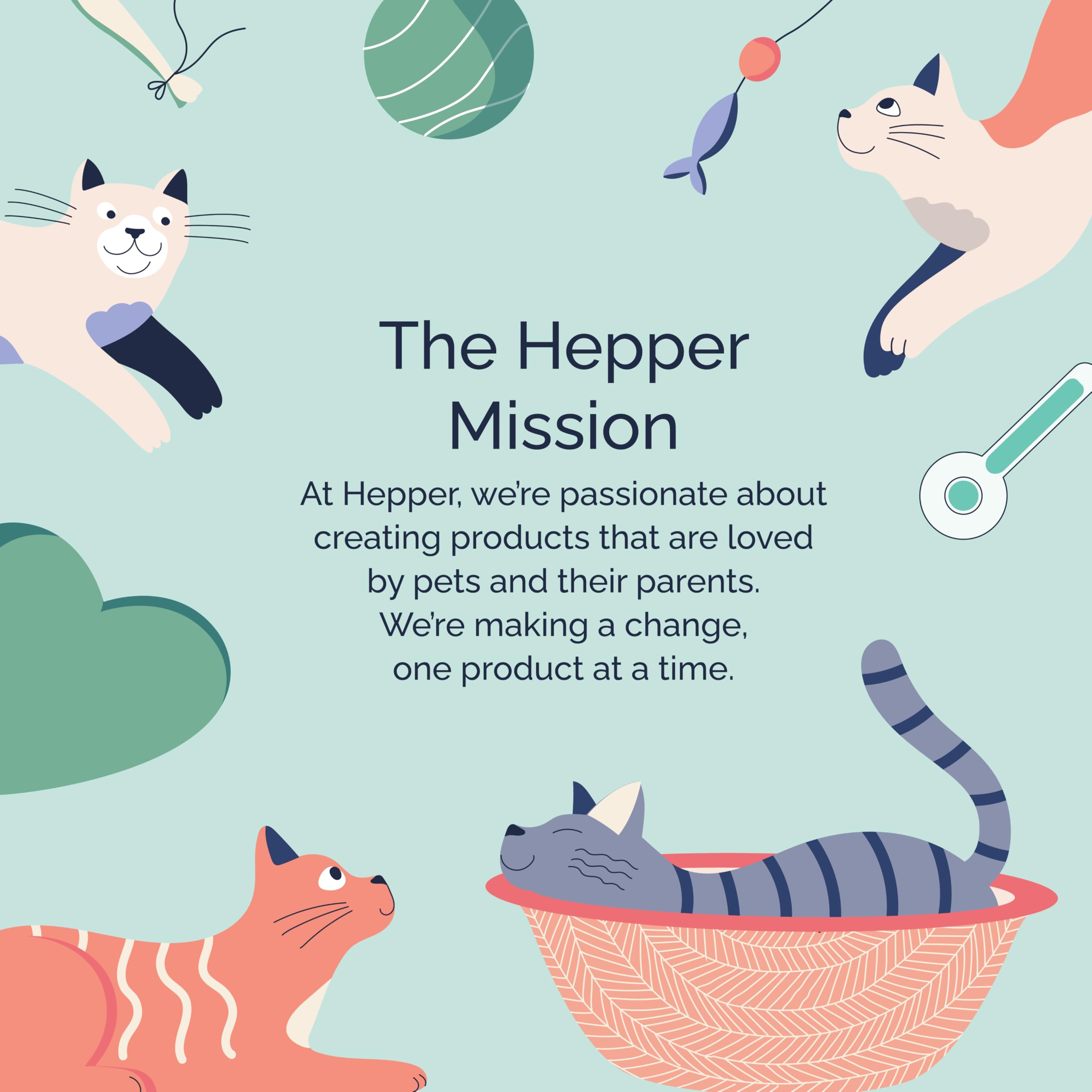 Nido Hepper para gatos, tamaño pequeño ideal para interiores.