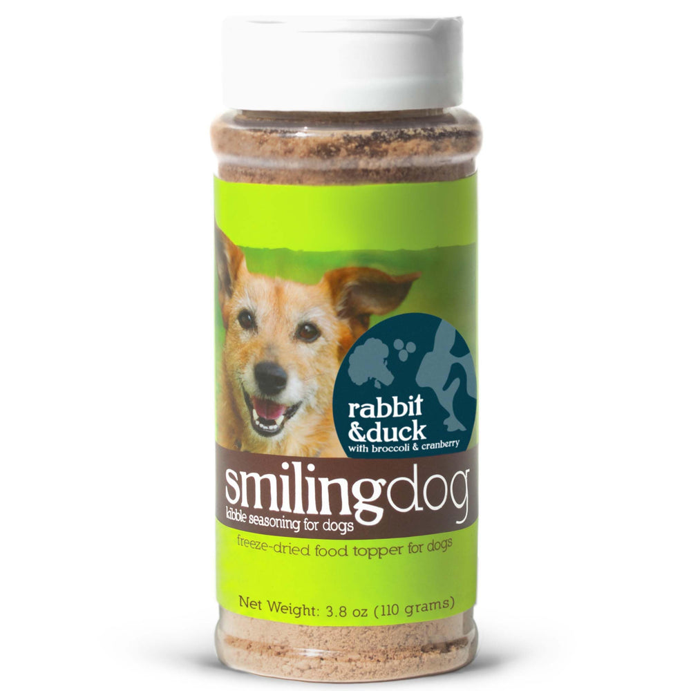 Envase de Herbsmith Condimento para croquetas que estimula el apetito de perros exigentes.