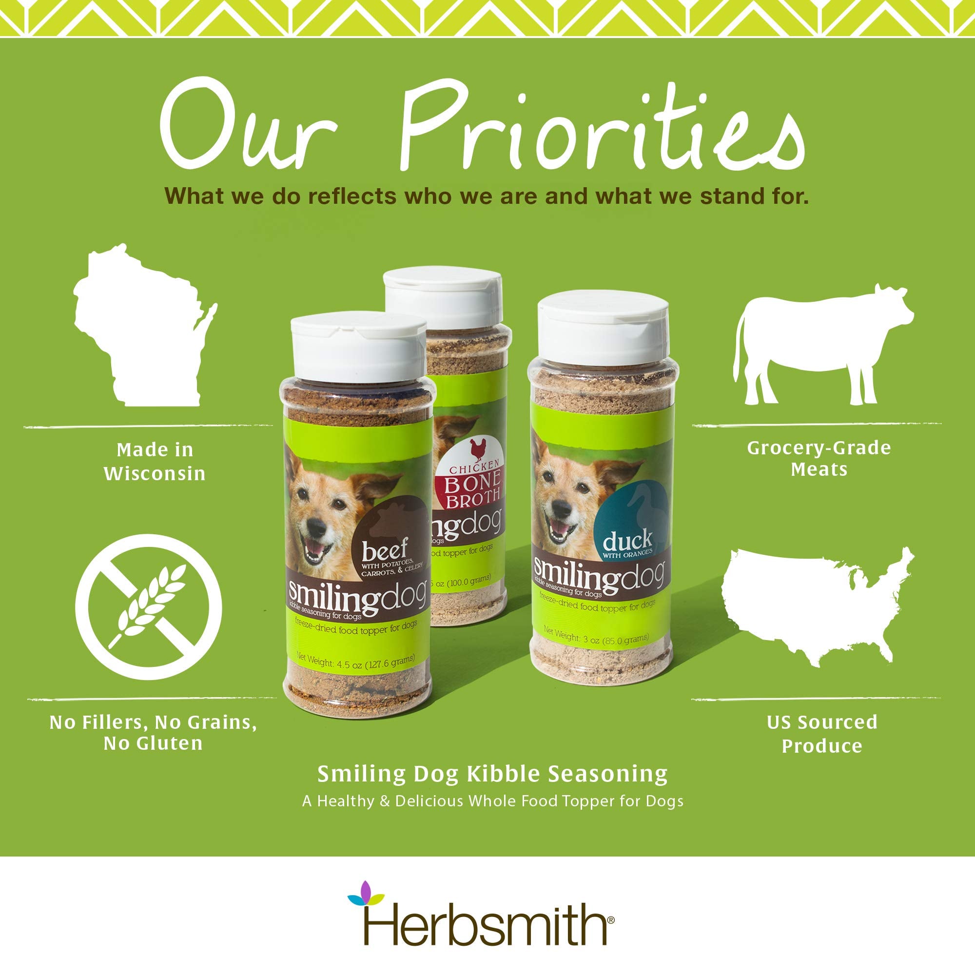 Herbsmith sin aditivos ni conservantes, topper seguro para croquetas.