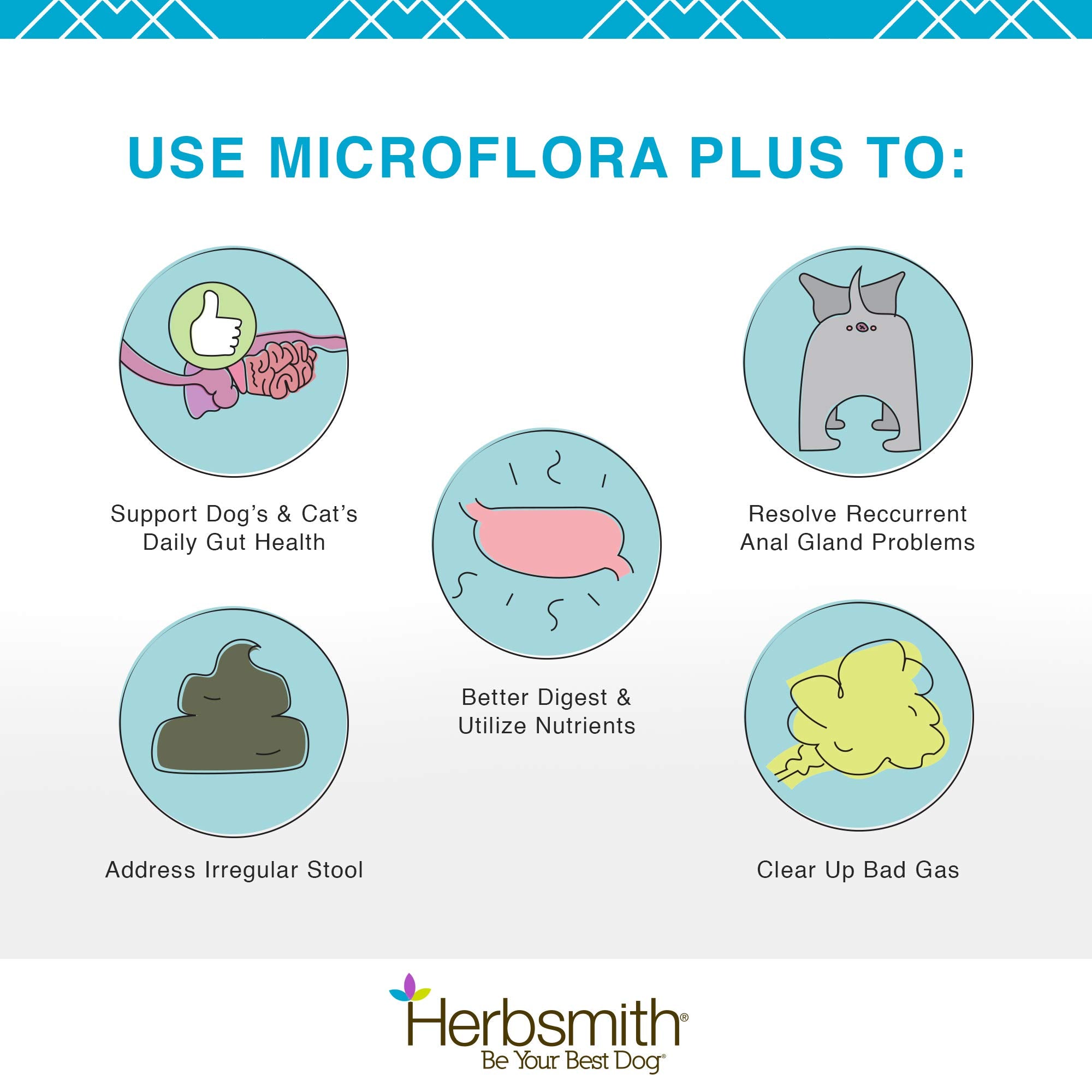 Cápsulas de Herbsmith Microflora Plus en primer plano