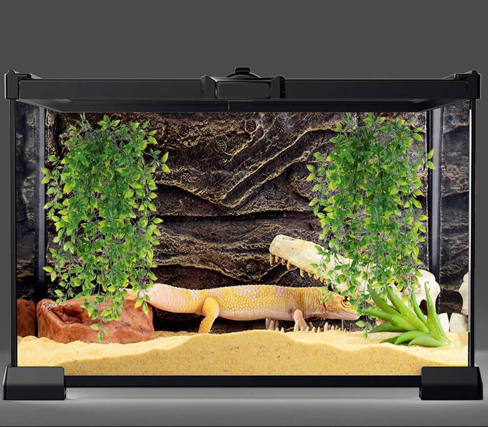 HERCOCCI Reptile Plants decoración-terra: mejora la estética y ofrece escondites.