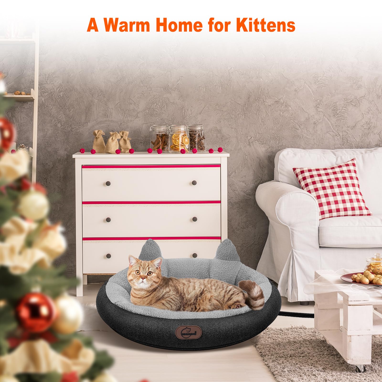 herehomi funda lavable para cama de gatos, cuidado sencillo